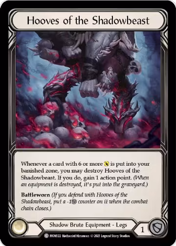 Hooves of the Shadowbeast (MON122), Monarch — Flesh & Blood card price