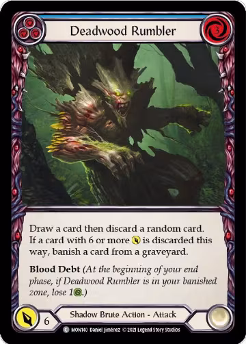 Deadwood Rumbler (Blue) (MON140), Monarch — Flesh & Blood card price