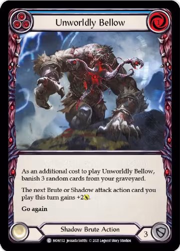 Unworldly Bellow (Blue) (MON152), Monarch — Flesh & Blood card price
