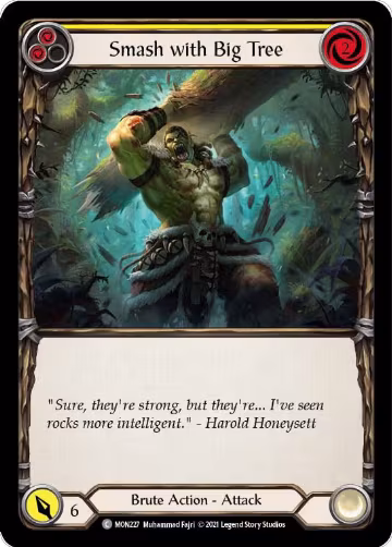 Smash with Big Tree (Yellow) (MON227), Monarch — Flesh & Blood card price