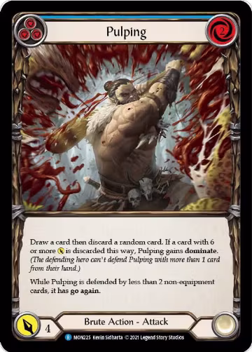 Pulping (Blue) (MON225), Monarch — Flesh & Blood card price
