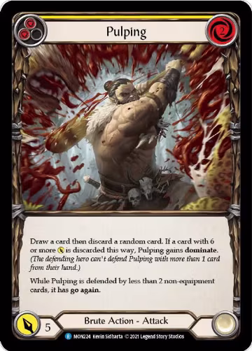 Pulping (Yellow) (MON224), Monarch — Flesh & Blood card price