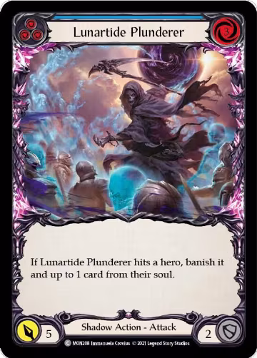 Lunartide Plunderer (Blue) (MON208), Monarch — Flesh & Blood card price
