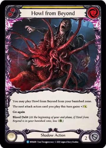 Howl from Beyond (Yellow) (MON201), Monarch — Flesh & Blood card price