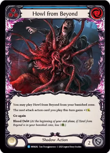 Howl from Beyond (Blue) (MON202), Monarch — Flesh & Blood card price