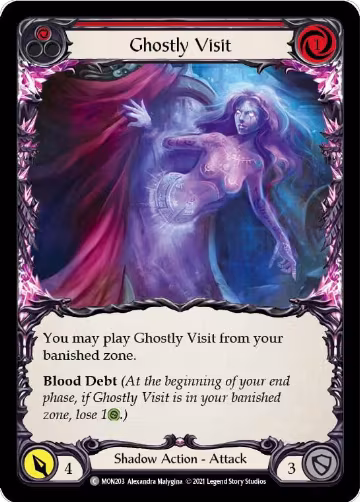 Ghostly Visit (Red) (MON203), Monarch — Flesh & Blood card price