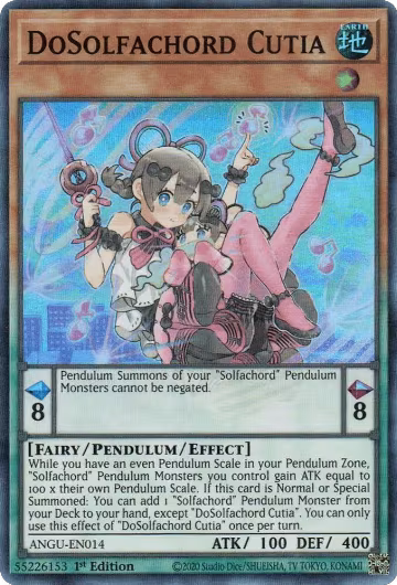 DoSolfachord Cutia (ANGU-EN014), Ancient Guardians — Yu-Gi-Oh! card price
