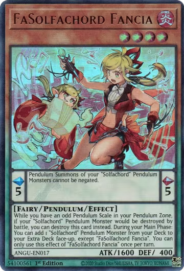 FaSolfachord Fancia (ANGU-EN017), Ancient Guardians — Yu-Gi-Oh! card price