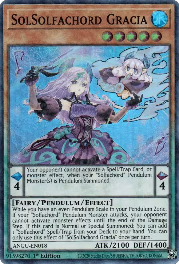 SolSolfachord Gracia (ANGU-EN018), Ancient Guardians — Yu-Gi-Oh! card price