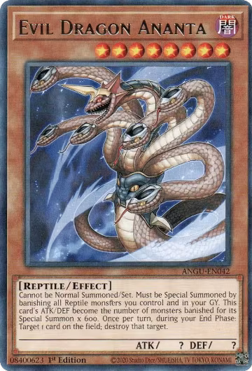Evil Dragon Ananta (ANGU-EN042), Ancient Guardians — Yu-Gi-Oh! card price