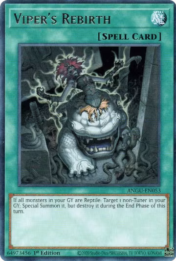 Viper's Rebirth (ANGU-EN053), Ancient Guardians — Yu-Gi-Oh! card price