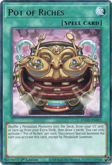 Pot of Riches (ANGU-EN055), Ancient Guardians — Yu-Gi-Oh! card price