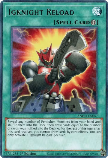 Igknight Reload (ANGU-EN057), Ancient Guardians — Yu-Gi-Oh! card price