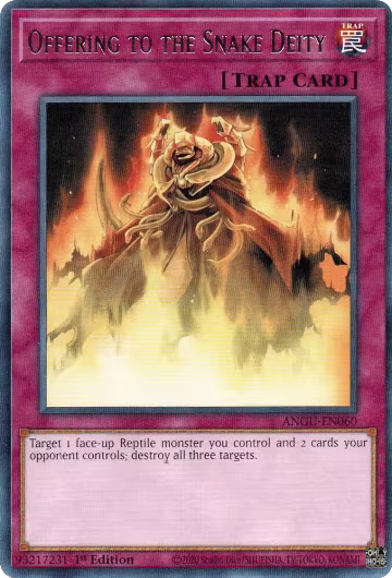 Offering to the Snake Deity (ANGU-EN060), Ancient Guardians — Yu-Gi-Oh! card price