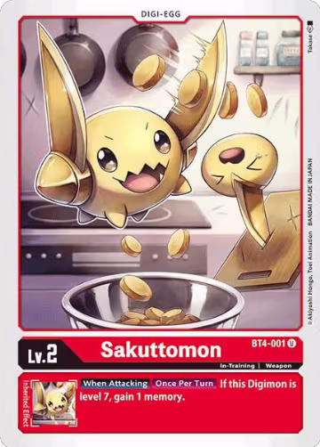 Sakuttomon (BT4-001 U), Great Legend — Digimon card price