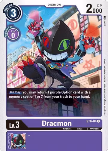 Dracmon (ST6-04 U), Starter Deck 06: Venomous Violet — Digimon card price