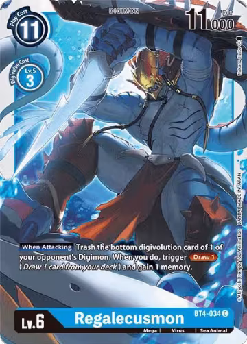 Regalecusmon (BT4-034 C), Great Legend — Digimon card price