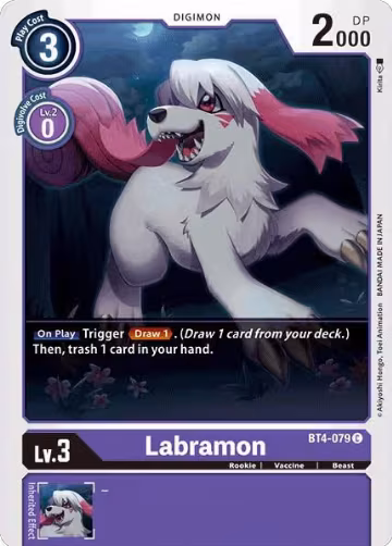 Labramon (BT4-079 C), Great Legend — Digimon card price
