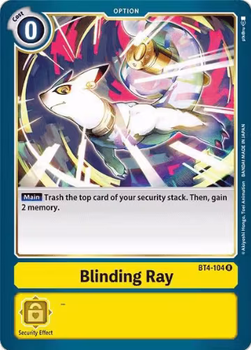 Blinding Ray (BT4-104 R), Great Legend — Digimon card price