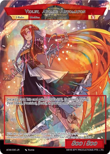 Violet, Atomic Automaton (ADW-030 RR/JR), Assault into the Demonic World — Force of Will card price
