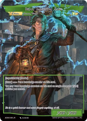 Brad, Immortal Sage (ADW-048 RR/JR), Assault into the Demonic World — Force of Will card price