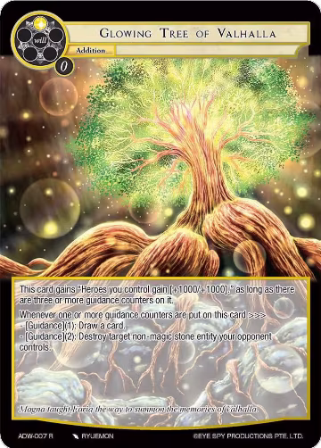 Glowing Tree of Valhalla (ADW-007), Assault into the Demonic World — Force of Will card price