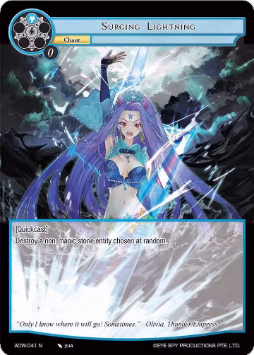 Surging Lightning (ADW-041), Assault into the Demonic World — Force of Will card price