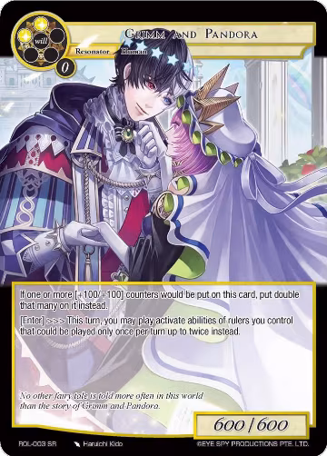 Grimm and Pandora (ROL-003), Rebirth of Legend — Force of Will card price