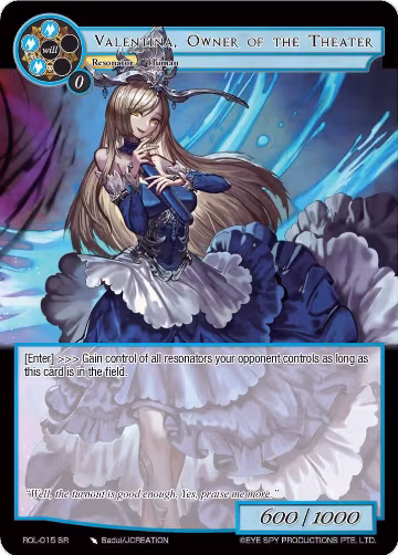 Valentina, Owner of the Theater (ROL-015), Rebirth of Legend — Force of Will card price