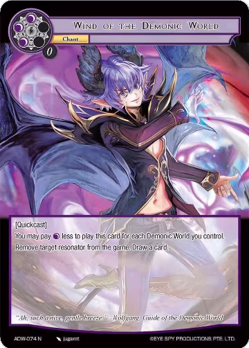 Wind of the Demonic World (ADW-074), Assault into the Demonic World — Force of Will card price