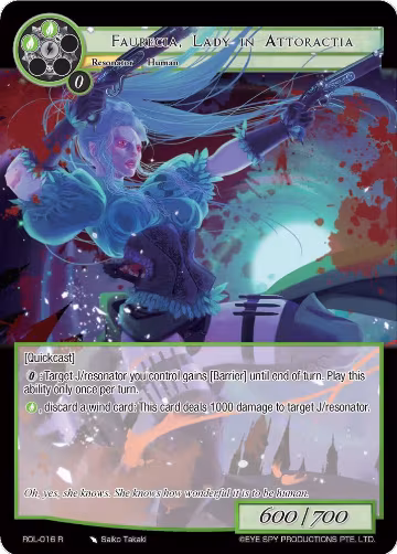 Faurecia, Lady-In Attoractia (ROL-016), Rebirth of Legend — Force of Will card price