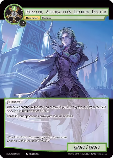 Rezzard, Attoractia's Leading Doctor (ROL-019), Rebirth of Legend — Force of Will card price