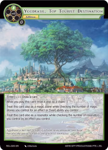 Yggdrasil, Top Tourist Destination (ROL-020), Rebirth of Legend — Force of Will card price