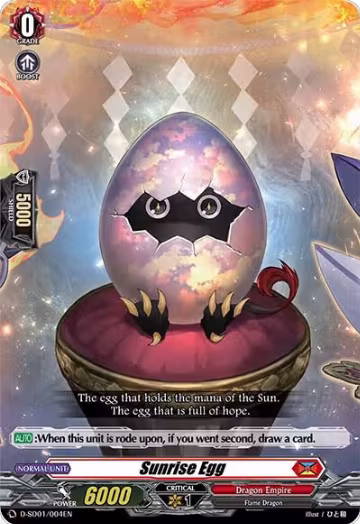 Sunrise Egg (D-SD01/004EN), D-SD01: Yu-yu Kondo -Holy Dragon- — Vanguard card price