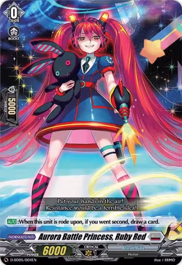 Aurora Battle Princess, Ruby Red (D-SD05/004EN) — card price