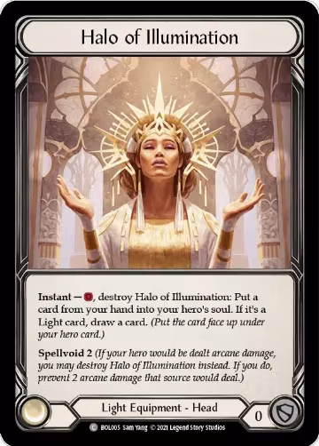 Halo of Illumination (BOL005), Blitz Deck: Monarch - Boltyn — Flesh & Blood card price