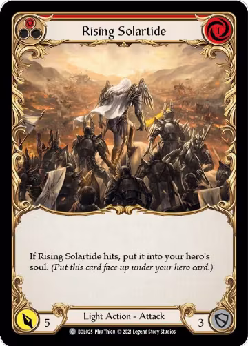 Rising Solartide (Red) (BOL025), Blitz Deck: Monarch - Boltyn — Flesh & Blood card price