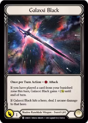 Galaxxi Black (CHN003), Blitz Deck: Monarch - Chane — Flesh & Blood card price