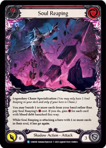 Soul Reaping (CHN008), Blitz Deck: Monarch - Chane — Flesh & Blood card price
