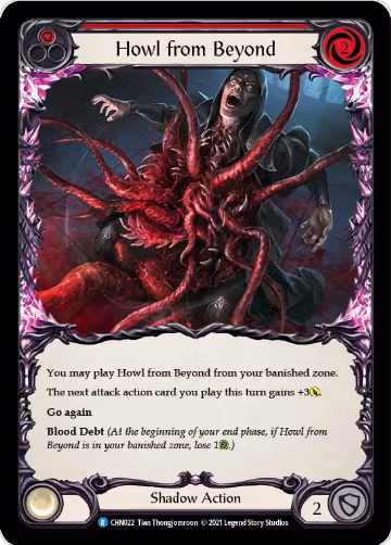 Howl from Beyond (Red) (CHN022), Blitz Deck: Monarch - Chane — Flesh & Blood card price