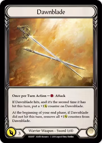Dawnblade // Harmonized Kodachi (XXX007 // XXX008), Flesh and Blood: Promo Cards — Flesh & Blood card price