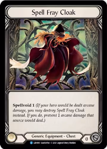 Spell Fray Cloak (LEV005), Blitz Deck: Monarch - Levia — Flesh & Blood card price