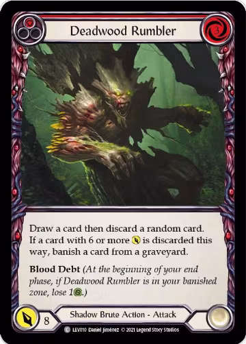 Deadwood Rumbler (Red) (LEV010), Blitz Deck: Monarch - Levia — Flesh & Blood card price
