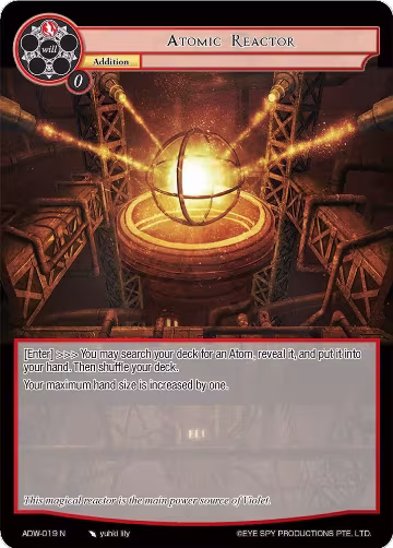 Atomic Reactor (ADW-019), Assault into the Demonic World — Force of Will card price
