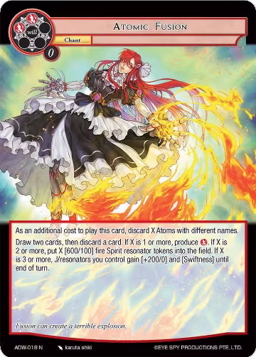 Atomic Fusion (ADW-018), Assault into the Demonic World — Force of Will card price