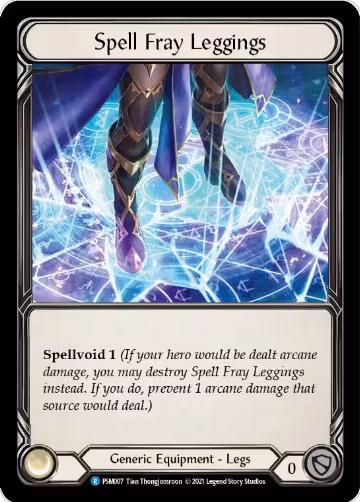 Spell Fray Leggings (PSM007), Blitz Deck: Monarch - Prism — Flesh & Blood card price