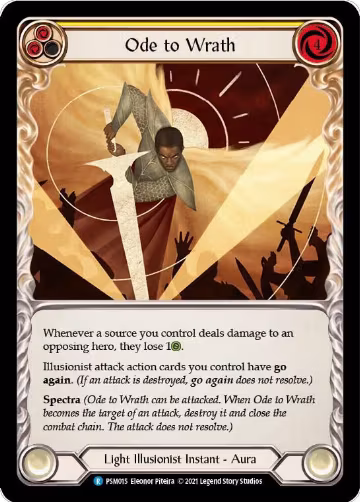 Ode to Wrath (PSM015), Blitz Deck: Monarch - Prism — Flesh & Blood card price