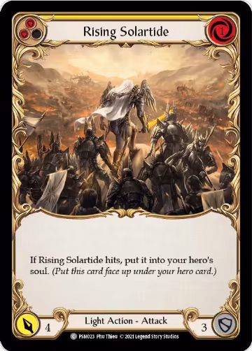 Rising Solartide (Yellow) (PSM023), Blitz Deck: Monarch - Prism — Flesh & Blood card price