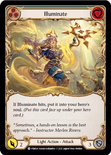 Illuminate (Blue) (PSM024), Blitz Deck: Monarch - Prism — Flesh & Blood card price