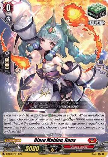 Blaze Maiden, Rona (D-SD01/014EN) — card price